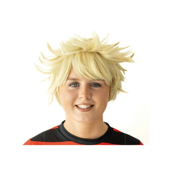 Adult's Anime Hero Blonde Spike Wig Costume Accessory