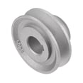 thumbnail image 3 of Polea de motor de embrague de máquina de coser industrial Uxcell de 15 mm de diámetro interno y 50 mm de diámetro de rueda de transferencia eléctrica de aluminio, 3 of 5