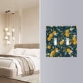thumbnail image 4 of Yayeee Toggle Light Switch Wall Plate 2-Gang 4.56"x4.48" Decorative Outlet Cover, Blue Lemons, 4 of 7