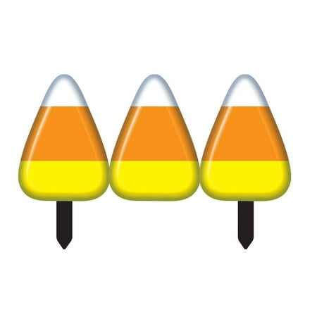 Candy Corn Fence Halloween Prop Decoration 2 Section Set
