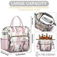 thumbnail image 5 of Pioneer Flower Floral Print Pattern Womens Lunch Box for Work,Insulated Large Lunch Bag for Tween and Teen,Loncheras Para Mujer,Leakproof Adult Lunch Bag for Work,Beach,Travel,Picnic,Camping, 5 of 7