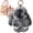 Black, variant on Bunny Lulu Keychain with Tin Adorable Soft Bunny Pompom Charm for Girls & Women
