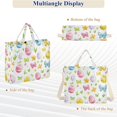 thumbnail image 6 of FORMRS Womens Corduroy Tote Bag Crossbody Shoulder Handbag with Pocket, Colorful Easter Eggs, 6 of 7