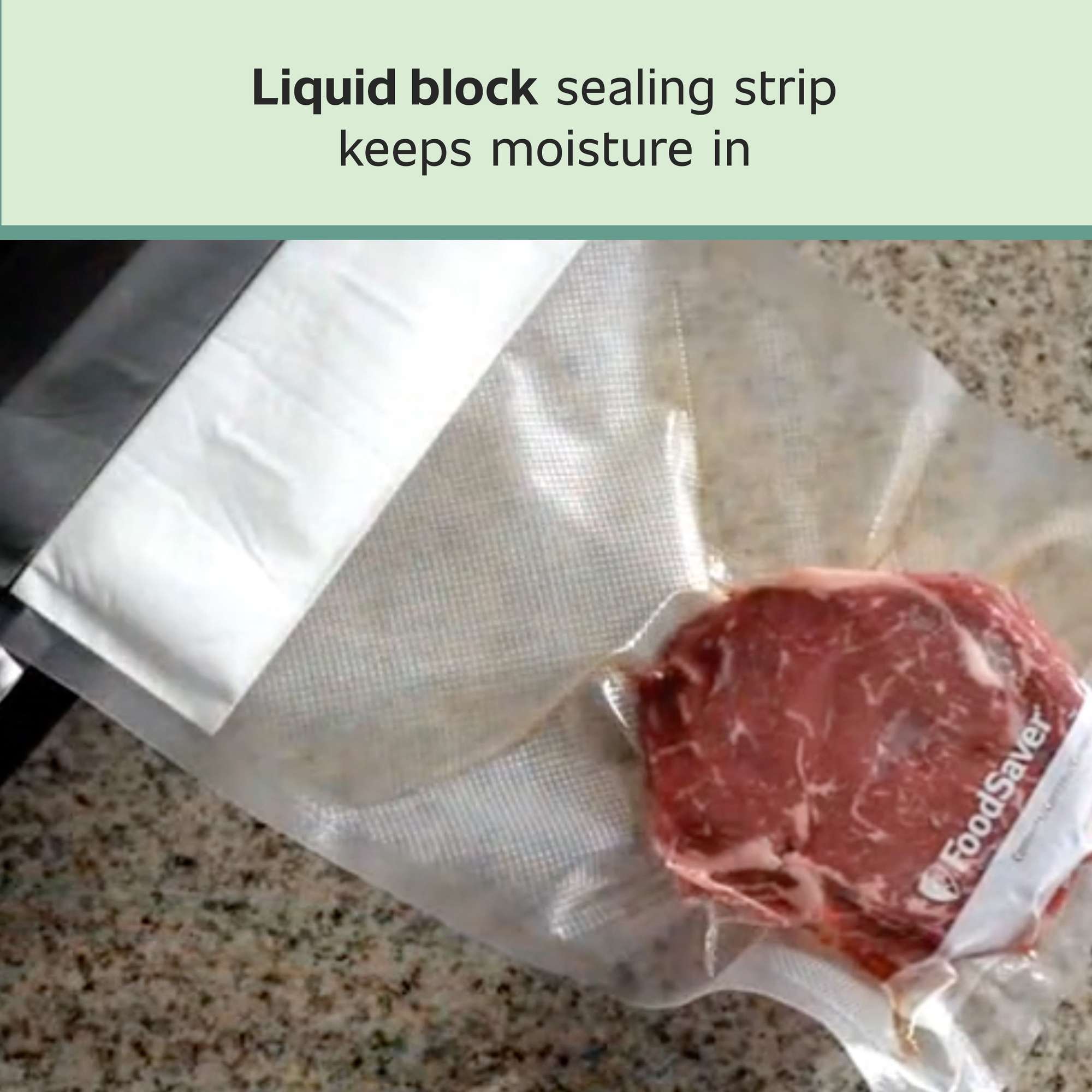 FoodSaver Liquid Block Vacuum Seal Bags, Quart Size, 12 Count photo 3