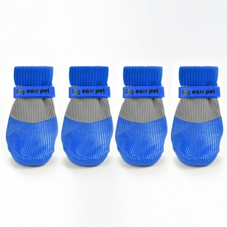 Avaner Anti Slip Dog Socks to Prevent Licking Paws  Dog Shoes for Hot Pavement  Dog Booties for Small Medium Large Senior Dogs  Traction Control Boots & Paw Protectors for Hardwood Floors Bule L