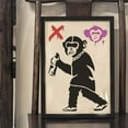 thumbnail image 7 of 1 pc Banksy Graffiti Monkey Stencil 29.7x21cm Reusable Banksy Chimpanzees Stencil DIY Craft Banksy Decoration Stencil for Painting on Wall Wood Furniture Fabric and Paper, 7 of 7