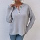 thumbnail image 2 of Suéteres Para Mujer Suéteres de Otoño Casual Moda Cuello Redondo Blusa de Manga Larga Odeerbi  ODB147288, 2 of 9
