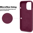 thumbnail image 5 of Funda para iPhone 13 Pro Max JAMW Sencillez Protección contra caídas de grado militar Forro de microfibra antiarañazos Silicona a prueba de golpes 6,7 pulgadas Roj, 5 of 5