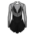 thumbnail image 3 of MSemis Women's Adult Figure Ice Skating Dress Ice Skating Skirt Competition Gymnastics Leotard, 3 of 7