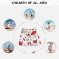 thumbnail image 6 of Kids' Beach Pants Comfortable Swim Trunks Red Mushrooms Pattern Shorts for Pool Vacation and Lounge Wear 3T, 6 of 8
