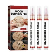 3pcs Scorch Pen Marker Wood Burning Pens Durable Woodworking Supplies for DIY Scorch Marker Painting