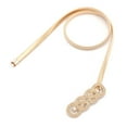 thumbnail image 4 of SWSMCLT Women's Metal Belt Waist Dress Belts Skinny Belt Chunky Rhinestone Buckle Gold Waistband Style4 One Size, 4 of 5