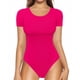thumbnail image 1 of Body MANGOPOP de manga corta con cuello redondo para mujer, 1 of 5