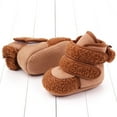thumbnail image 3 of Aayomet Boys Shoes and Boys Warm Shoes Soft Booties Comfortable Boots Toddler Warming Home Shoes Snow Boots (Brown, 12 ), 3 of 5