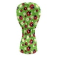 thumbnail image 2 of Yuyamidu Ladybug Golf Club Headcover Daisy Golf Head Protective Cover Waterproof PU Leather Driver Fairway Wood Hybrid Head Cover for Women, Green, 2 of 7