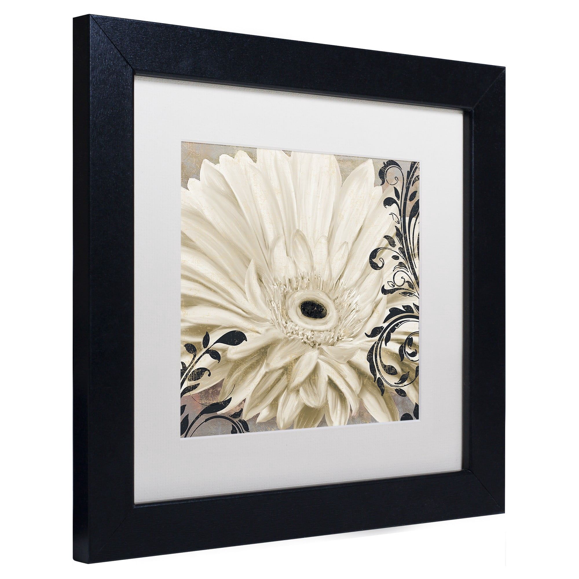 Trademark Fine Art "Winter White I" Canvas Art by Color Bakery White Matte, Black Frame