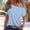 Light Blue, variant on Short Sleeve Blouses for Women Casual Womens T Shirts Vintage Floral Tshirts Shirts Tops for Women Spring New Arrivals