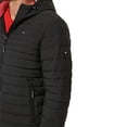 thumbnail image 3 of Chaqueta Tommy Hilfiger de poliéster elástico con capucha, plegable, negra, 3 of 4