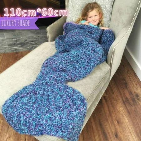 Mermaid Tail Blanket Crochet Mermaid Blanket For Adult And Kids Super Soft All Seasons Sleeping Knitted Blankets Walmart Canada