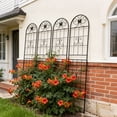 thumbnail image 3 of 86" H - 4 pcs Heavy-duty Garden Trellis  Metal Rustproof Climbing Plant Supports Easy Assembly, 3 of 8