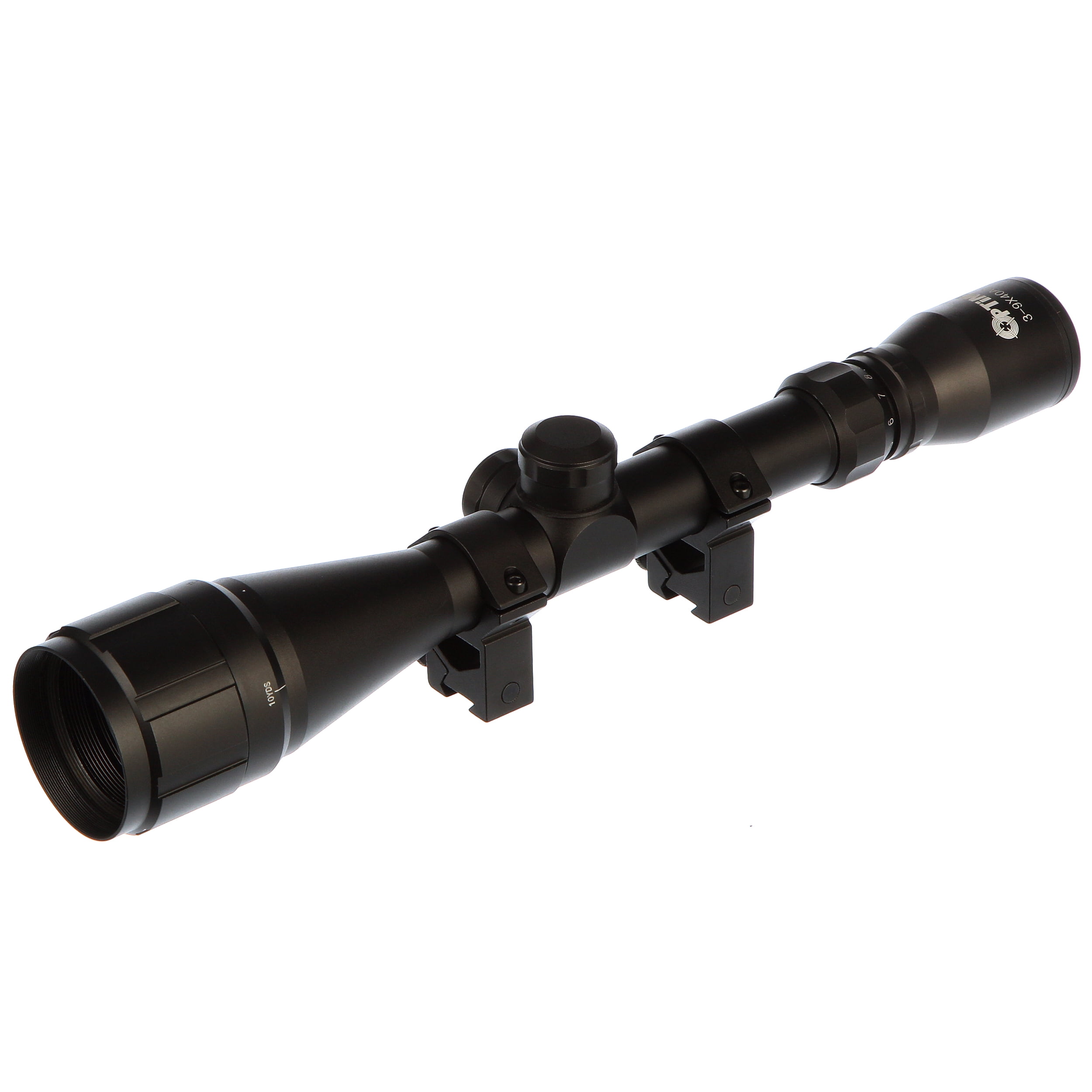 Hatsan Optima 3-9x40AO Airgun Scope w/ Rings 1 in Black Aluminum Adjustable Objective
