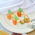 thumbnail image 4 of Fwttom Easter Decorations Handmade Raffia Woven Pineapple Fruit Napkin Ring For Hotel Table Setting Banquets And Parties, 4 of 6