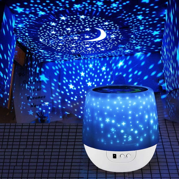 Miuline Star Night Light Projector Rotating Starry Sky Projection Romantic Star Sky Lighting Lamp USB Charging for Gifts Kids Adults Room Home Living Room Decoration