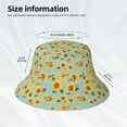 thumbnail image 5 of Balery White Polka Dot Sunflower Sun Hats for Men Women Bucket Hat UPF 50+ Buckey Hat Boonie Hat Foldable UV Protection Hiking Beach Fishing Summer, 5 of 9