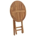 thumbnail image 3 of vidaXL Folding Garden Table 60 cm Solid Teak Wood, 3 of 5