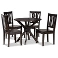 thumbnail image 1 of Baxton Studio Mare Modern and Contemporary Transitional Dark Brown Finished Wood 5-Piece Dining Set, 1 of 5