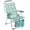 Vintage Summer Print, variant on Folding Chaise Lounge Chair, Red, Textilene Mesh Fabric, Reclining with 5 Positions, Powder Coated Steel Frame, for Patio Pool Beach Lawn, 270 LBS Capacity