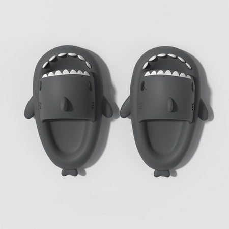 

New Eva Summer Men Slippers Cute Catroon Shark Shape Slides Outdoor Home Bathroom Women Shoes Flip Flops Men Couples Sandals