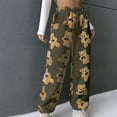 thumbnail image 2 of Women's Cute Bear Plush Pajama Pants Cozy Fuzzy Lounge Pants Soft Fluffy Fall Warm Pjs Bottoms Sleepwear, 2 of 5