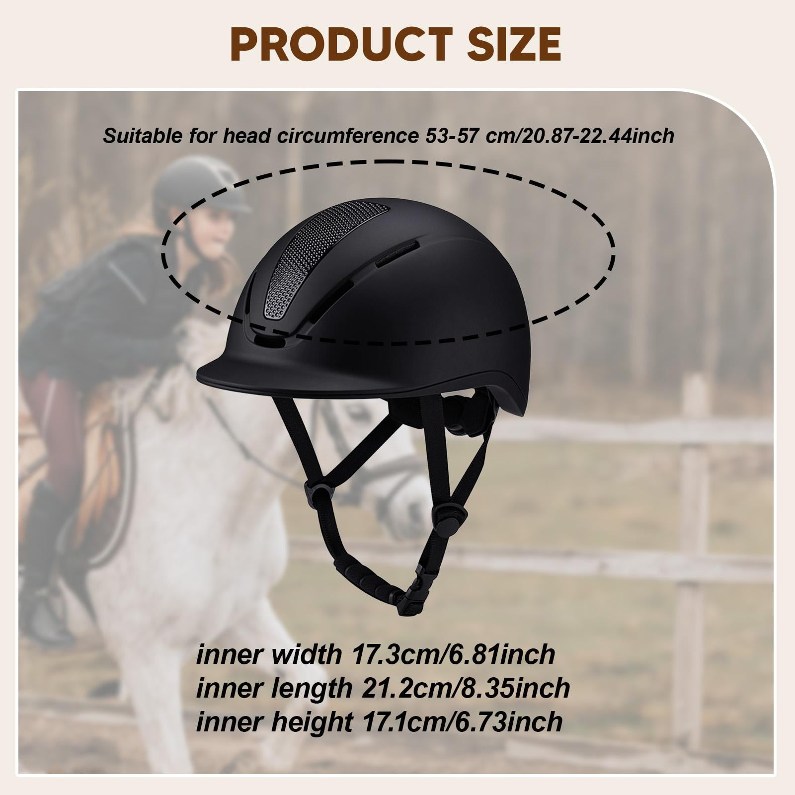 Equestrian Helmet Horse Riding Hat Adjustable PC EPS Material for Adult Youth Outdoor Sports Cycling
