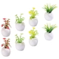 thumbnail image 4 of 8 PCS plantas en macetas artificiales Mini Faux Plantas succulentas Suculentas Realistas Plantas, 4 of 6