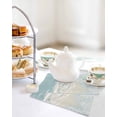 thumbnail image 4 of Blue Coastal Coral Kitchen Dish Towels for Drying Dishes Set of 2, Summer Beach Ocean Abstract Art Waffle Weave Microfiber Hand Tea Bathroom Towels Quick Dry & Absorbent Towel 12x12, 4 of 7