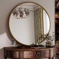 thumbnail image 4 of BEAUTYPEAK 36" Round Large Vintage Mirror Decorative Bathroom Mirror, Gold, 4 of 11