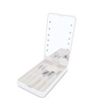 thumbnail image 1 of Smart LED Makeup Mirror Tabletop Mirror with 5 Makeup Brushes Portable & Foldable Mirror USB Rechargeable for Daily & Travel, 1 of 5