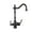 Black, variant on European-Style All-Copper Antique Faucet, Can Be Rotated Double-Handle Multi-Functional Clean Water Faucet Hot And Cold Mixed ,Smooth Operation