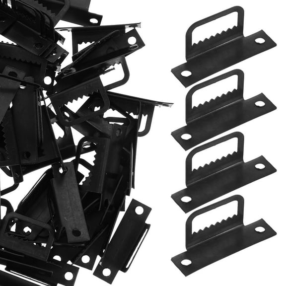 DECOMELODY 100Pcs Adjustable Iron L-Shaped Heavy Picture Hangers for Picture Frames and Decorative Items