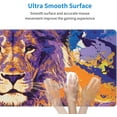 thumbnail image 5 of Watercolor Lion Gaming Mouse Pad XL, Non Slip Rubber Base Mousepad, Stitched Edges Desk Pad, Extended Large Mice Pad,31.5 X 11.8 Inch, 5 of 6
