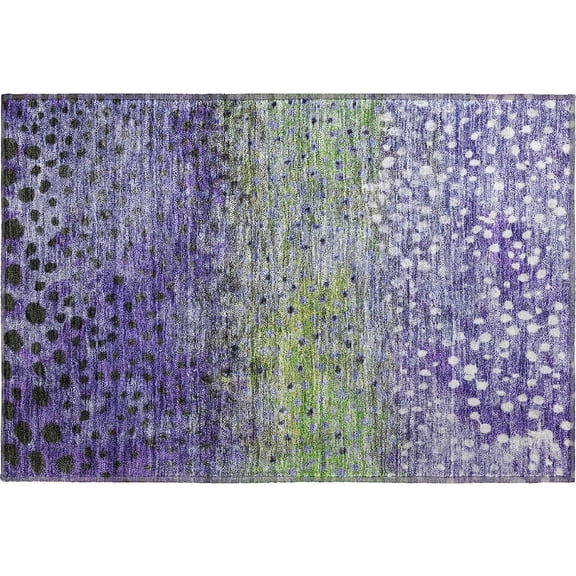 Dalyn Rugs Premium Machine Washable Mayfield AMF1074 Purple 1'8" x 2'6" Rug