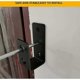 thumbnail image 3 of 2-Pack Heavy Duty Steel Door Brackets for 2x4 Doors, U-Shaped Security Bar, 3 of 5