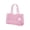 Pink-PK-clearacne, variant on Clear Light Blue Jelly Tote Bag Glossy Transparent PVC Shoulder Handbag Large Capacity Shopping Beach Bag for Women