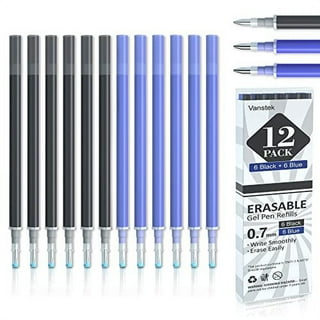 Pilot Frixion erasable pens refill, 9 refill bundle Black gel ink fine  point 07 (Black)