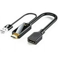 thumbnail image 1 of Tianle 4K@60Hz HDMI to DisplayPort Cable,HDTV to DP 3840 * 2160,Audio-video Synchronisation,1.8M / 0.23M,Compatible with Computer, Set Top Box, Laptop, PS5/4, Projector, TV, (1.8 meters, DP Male), 1 of 7