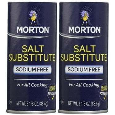 Morton Salt Substitute, 3.12 Oz, 2 Pk