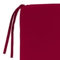 thumbnail image 5 of Jordan Manufacturing 17.5" x 19.75" Barn Red Solid Rectangular Outdoor Chair Pad Seat Cushion with Ties and Rounded Corners, 5 of 9