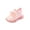 Pink, variant on Willtoo Kids Checkered Knit Athletic Sneakers Breathable Mesh Elastic Lace-Up Running Shoes Lightweight Non-Slip Casual Sport Shoes