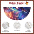 thumbnail image 3 of Sikiie Starry Sky Turtle Nativity Christmas Tree Skirt, Jesus Christian Winter Holiday Tree Mat Decoration(30-48IN)36", 3 of 6